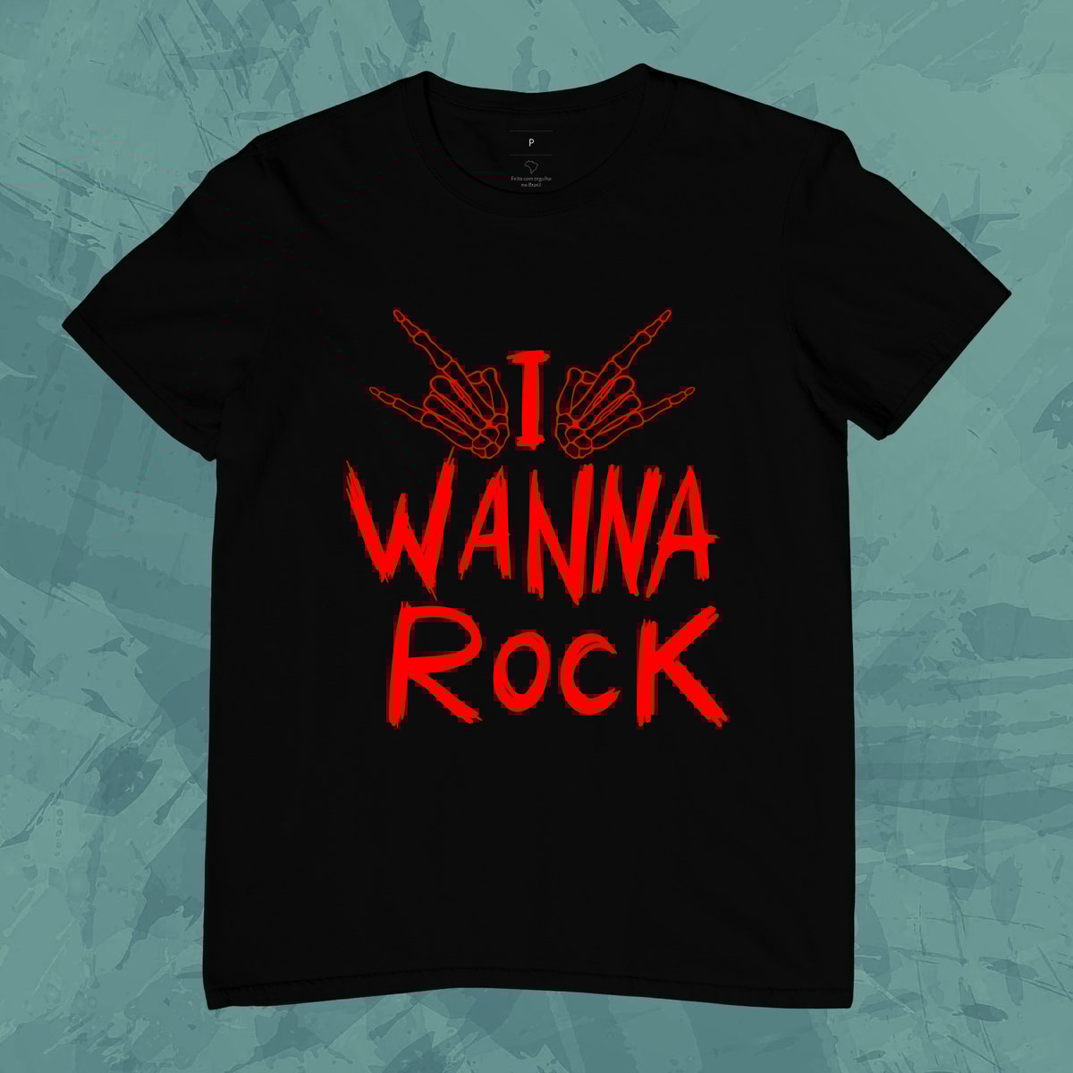 Nome do produto: Camiseta I Wanna Rock