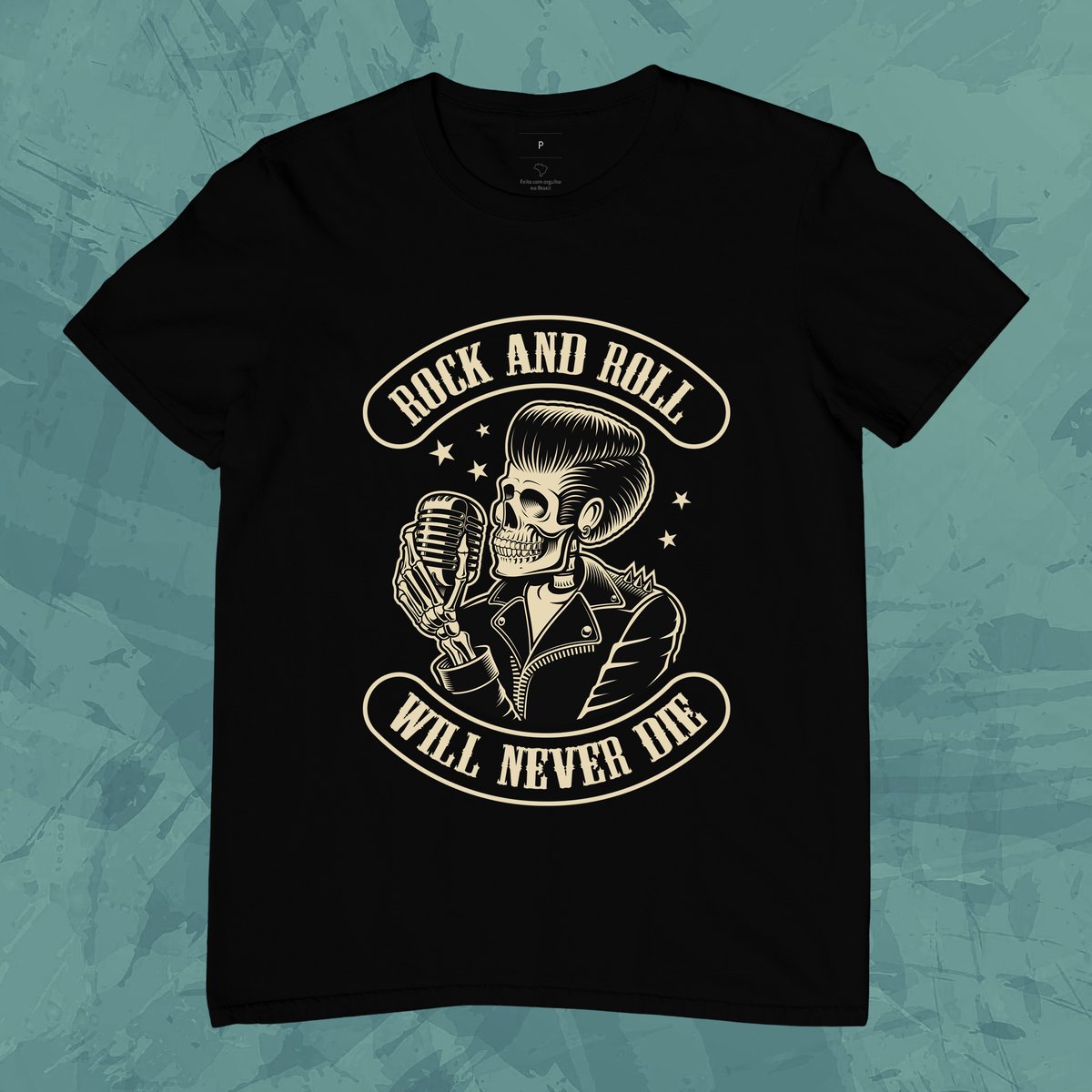 Nome do produto: Camiseta Rock and Roll Will Never Die