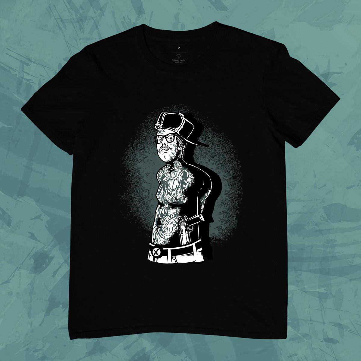 Nome do produto: Camiseta Unissex - Homem de boné