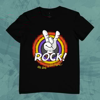 Camiseta Rock and Roll -  Todo dia, toda noite