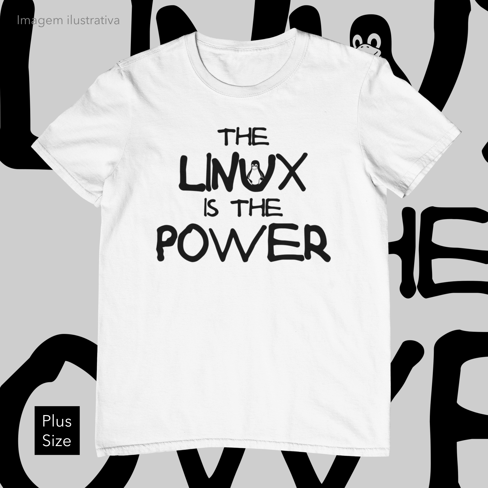 THE LINUX IS THE POWER - PLUS SIZE