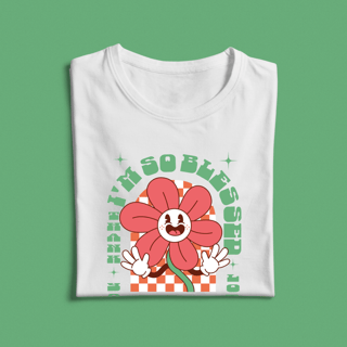Nome do produto I´m so Blessed - Baby Look (estampa verde)