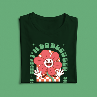 Nome do produto I´m so Blessed - Baby Look (estampa verde)