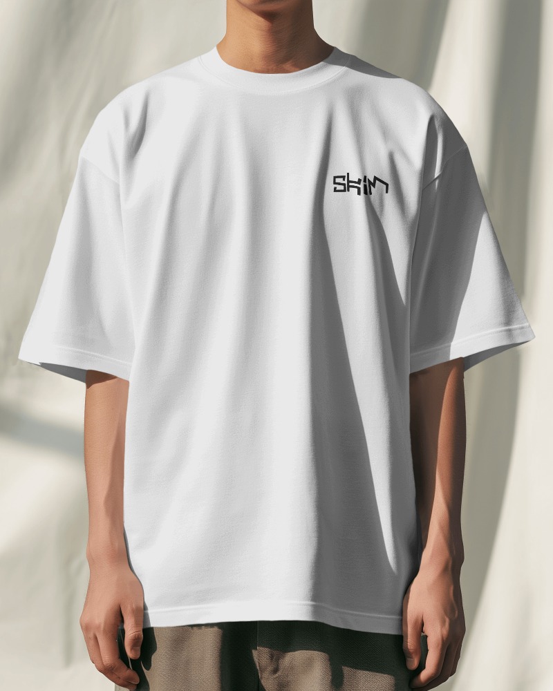 Camiseta Oversized - Basica  (SKIM preto)