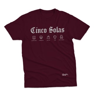 Nome do produto Cinco Solas em ícones - Unissex