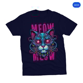 Nome do produto Gato Cyber Pink - Unissex