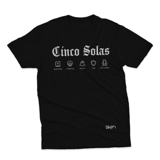 Nome do produto Cinco Solas em ícones - Unissex