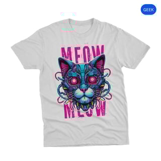 Nome do produto Gato Cyber Pink - Unissex