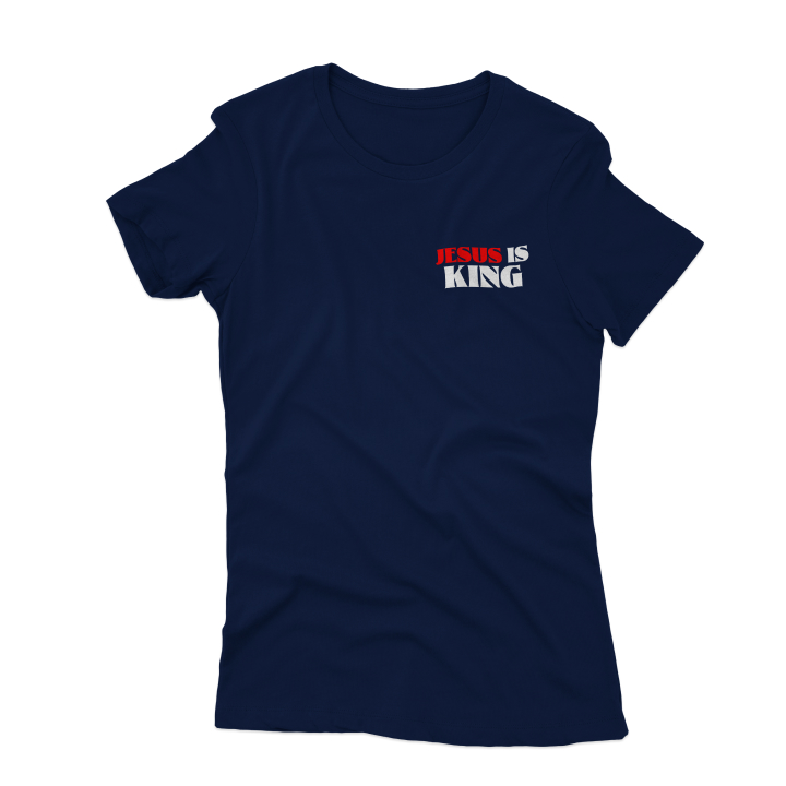 JESUS IS KING (escura) - Baby Look