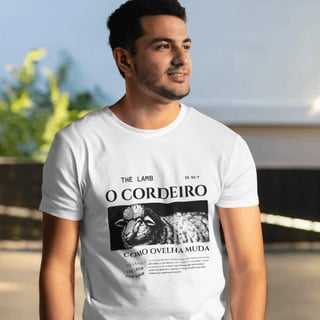 O Cordeiro Unissex - (Estampa preta)