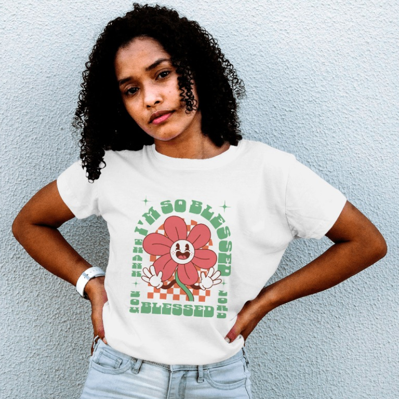 I´m so Blessed - Baby Look (estampa verde)