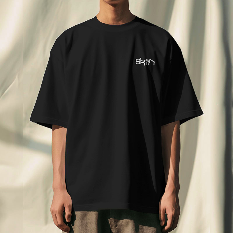 Camiseta Oversized - Basica (SKIM branco)