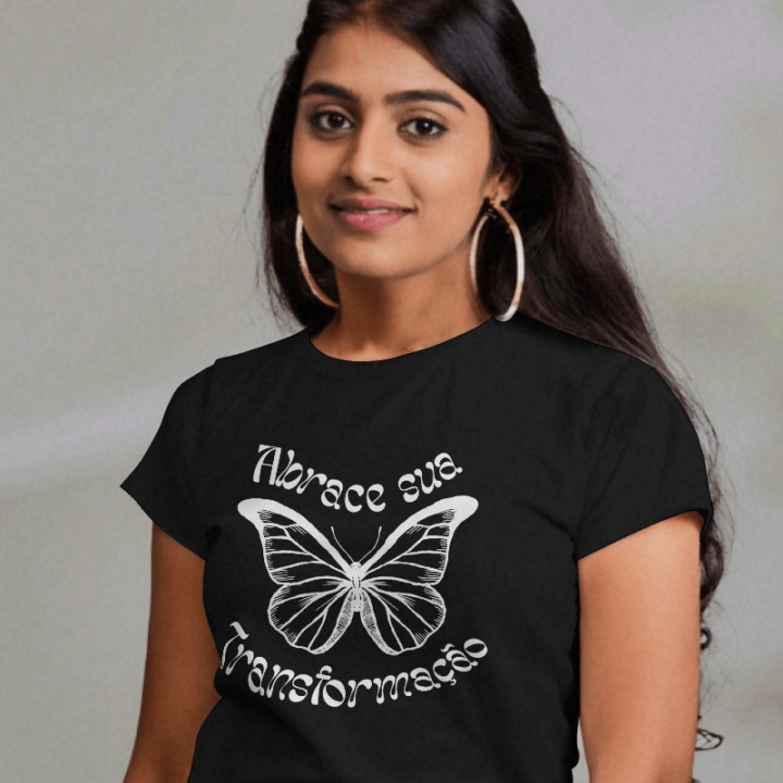 Nome do produto: Abrace sua Transfomação (etampa branca) - Baby look