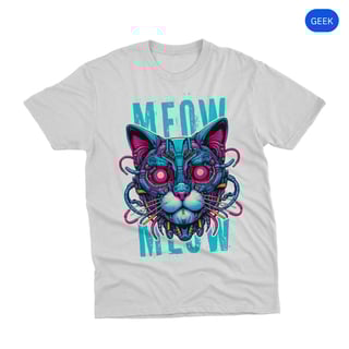 Nome do produto Gato Cyber Blue - Unissex