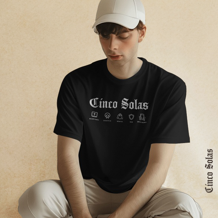 Cinco Solas em ícones - Unissex
