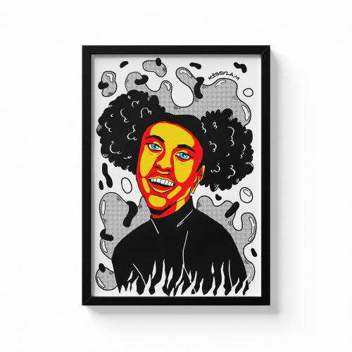 Happy Girl - Art Print