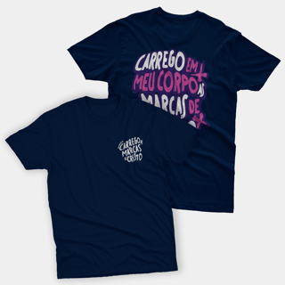 Nome do produto Marcas de Cristo - (Estampa roxa e branca)