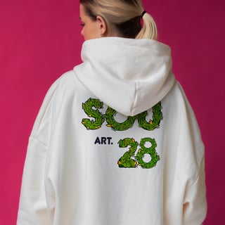 Moletom Branco TRYHARD  Sou 28 weed