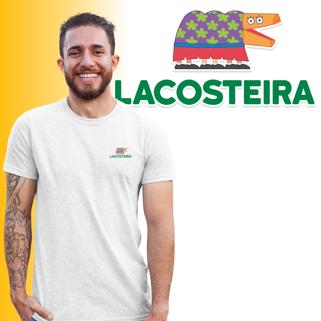 Camiseta Adulto Unissex Lacosteira