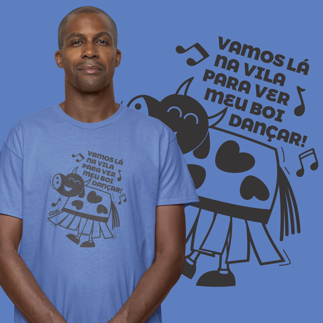 Camiseta Adulto Estonada Boizinho