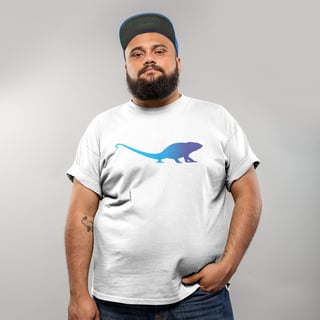 Camiseta Plus Size Chameleon Degrade azul