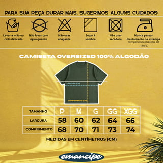 Nome do produto Camiseta Oversized - R10