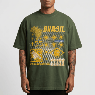 Nome do produto Camiseta Oversized - Brasil