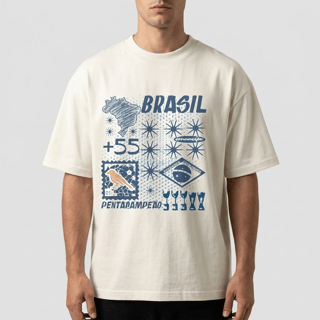 Camiseta Oversized - Brasil