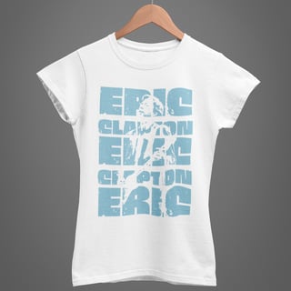 Nome do produto Camiseta Baby Long Eric Clapton - Deuses da Guitarra