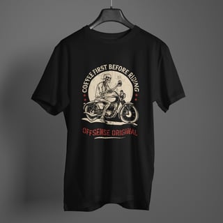 Camiseta Coffee First Before Riding