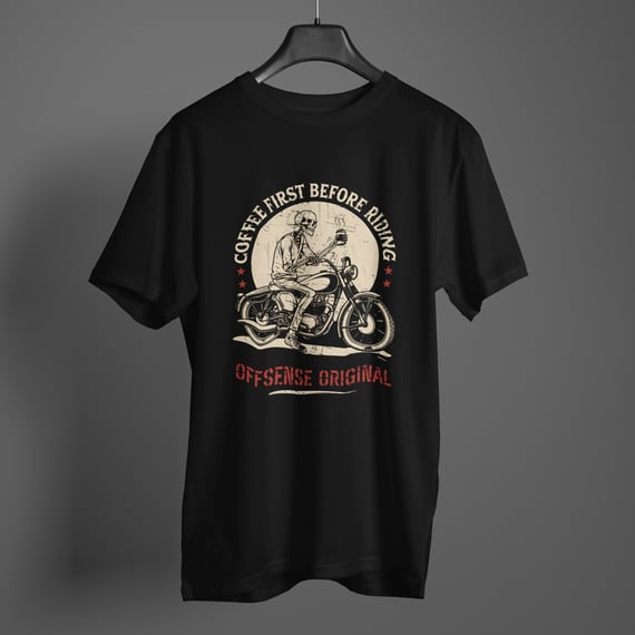 Camiseta Coffee First Before Riding