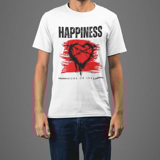 Nome do produto Camiseta Happiness Branca