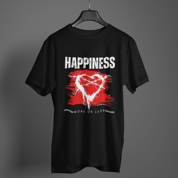 Camiseta Happiness Preta
