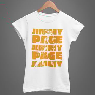 Nome do produto Camiseta Baby Long Jimmy Page - Deuses da Guitarra
