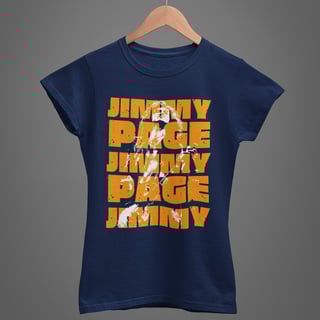 Nome do produto Camiseta Baby Long Jimmy Page - Deuses da Guitarra