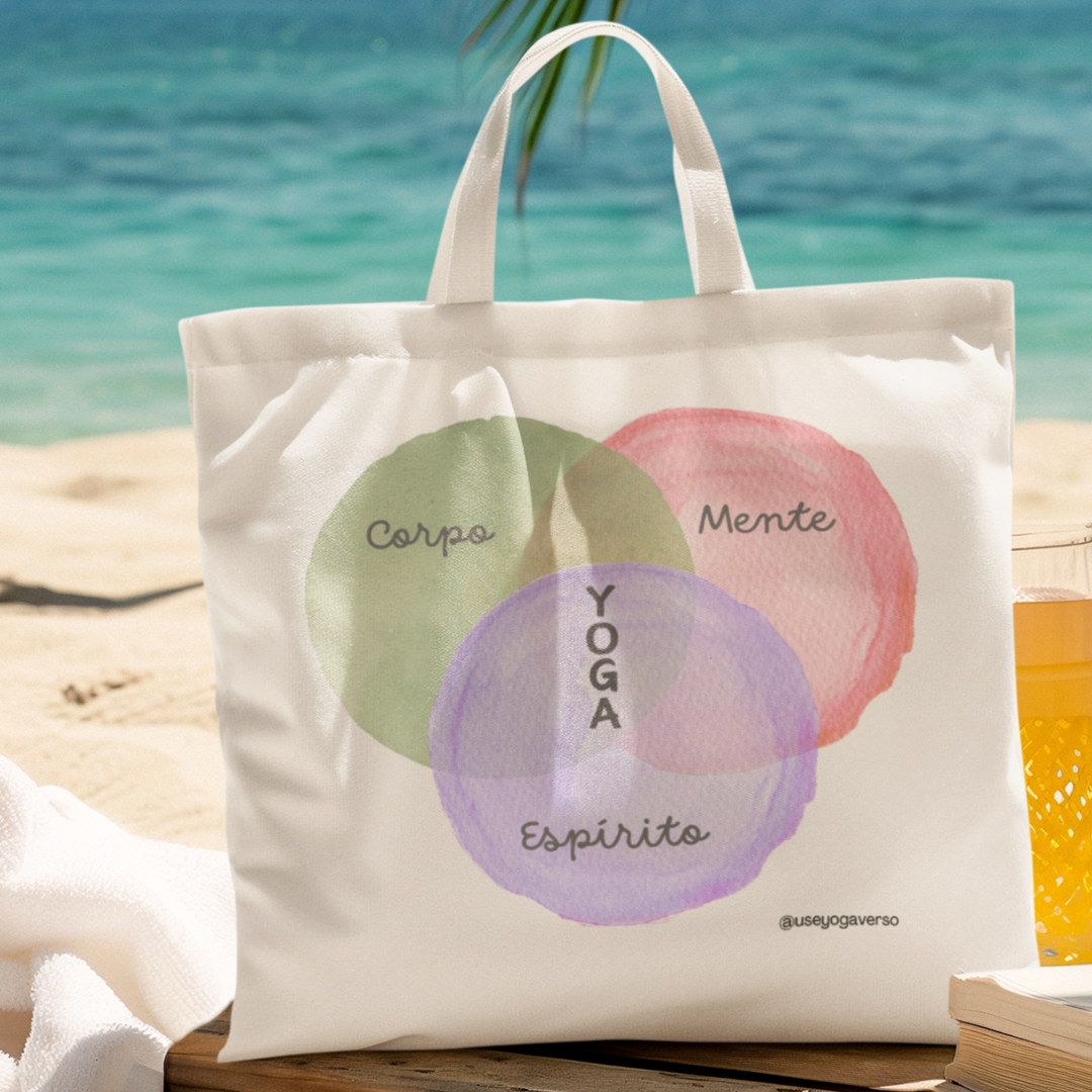 Nome do produto: Ecobag de Yoga - Harmonia Corpo, Mente e Espírito = Yoga