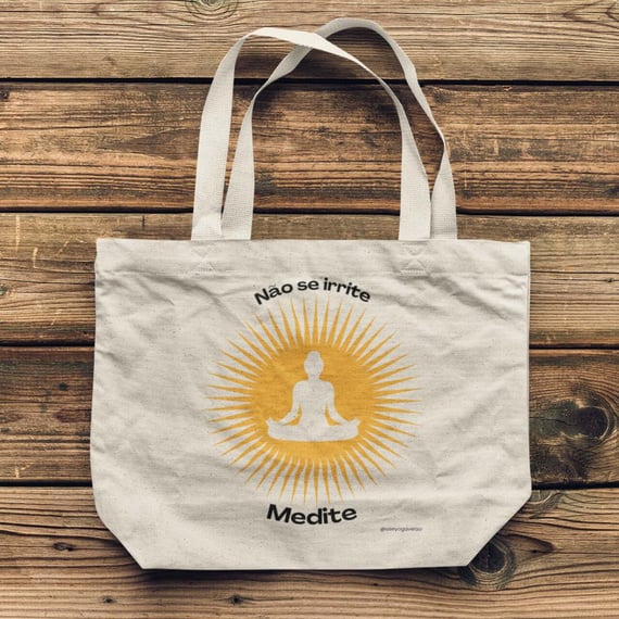 Ecobag de Yoga Meditação Solar - Amarelo