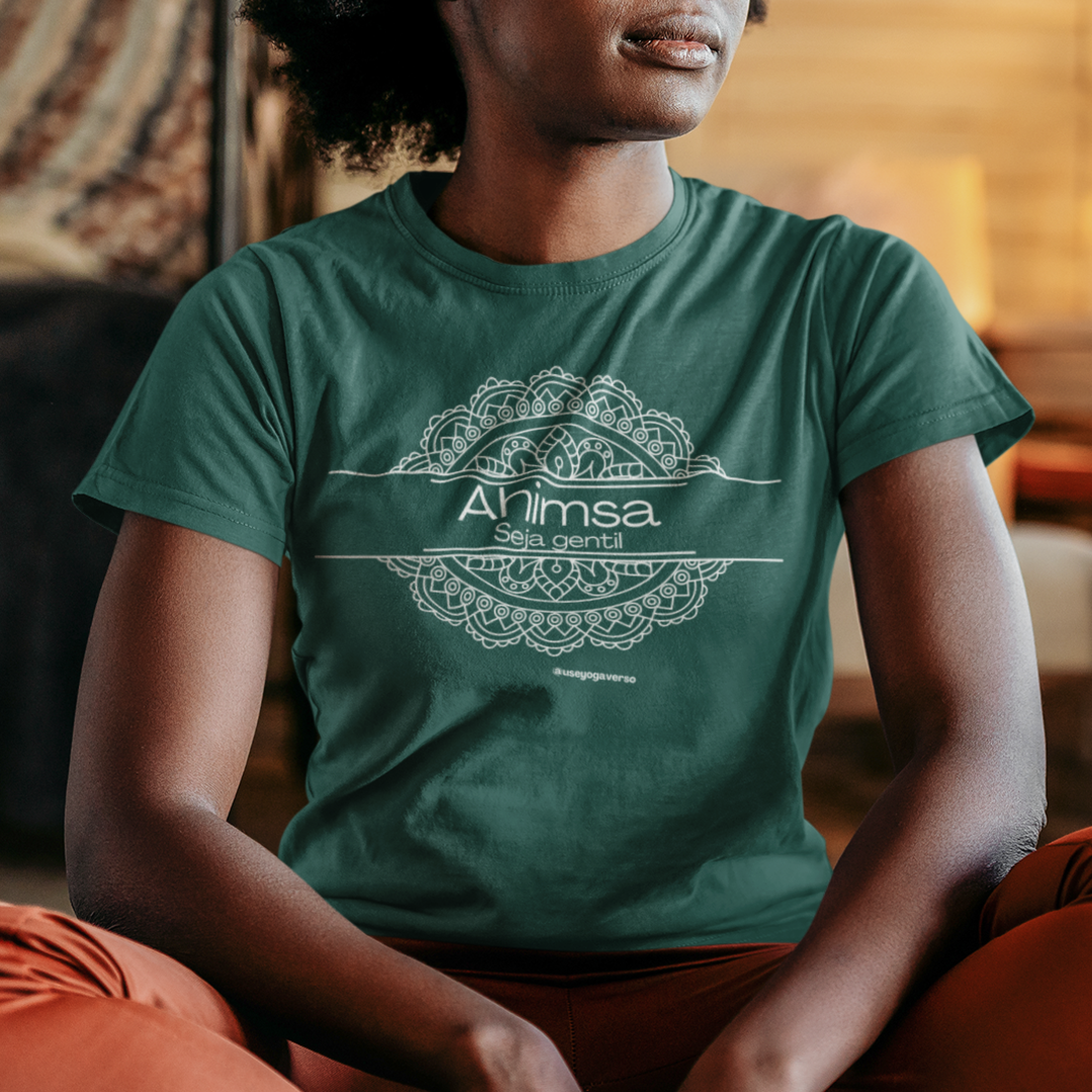 Nome do produto: Camiseta Yoga - Ahimsa - Seja Gentil