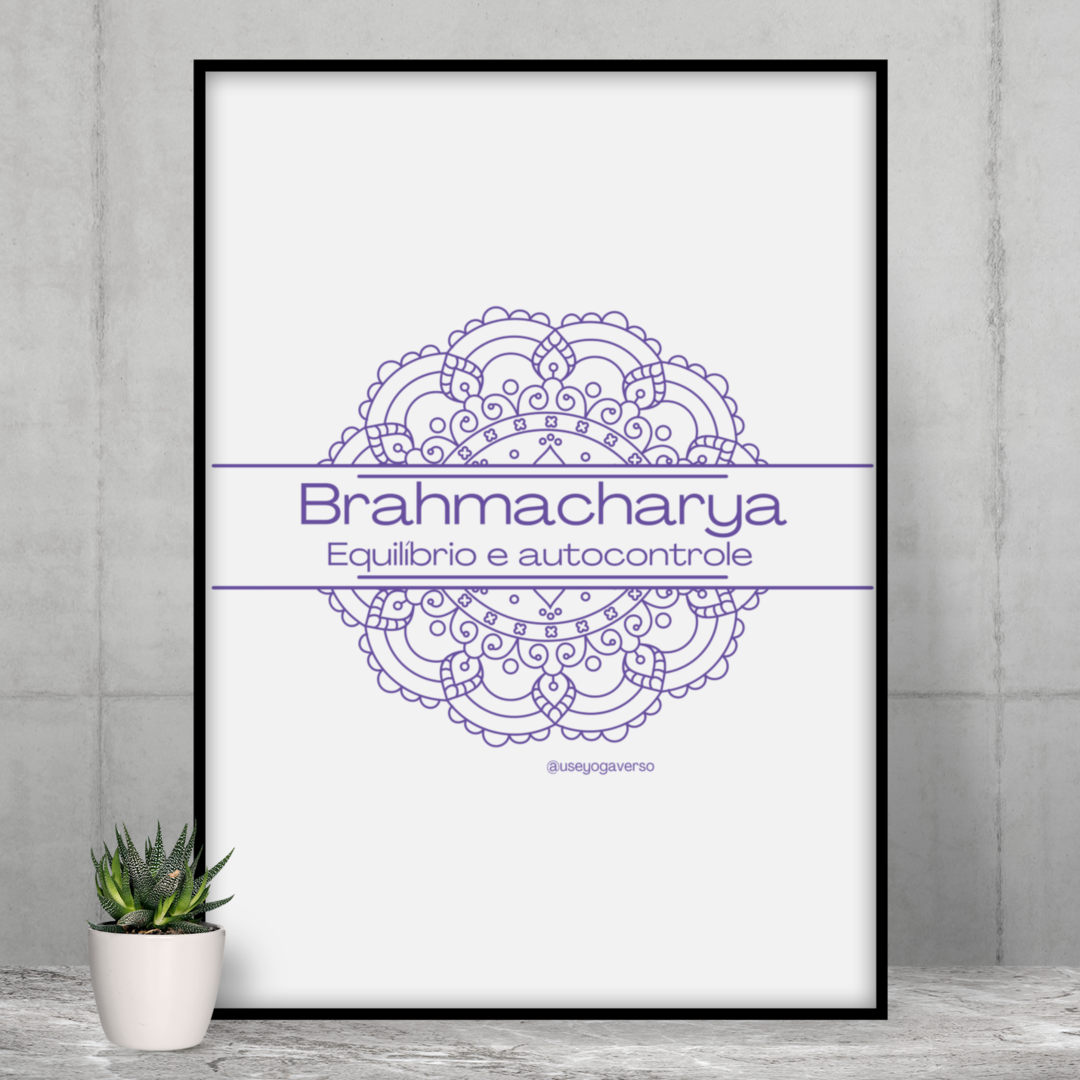 Nome do produto: Poster: Brahmacharya - Equilíbrio e autocontrole