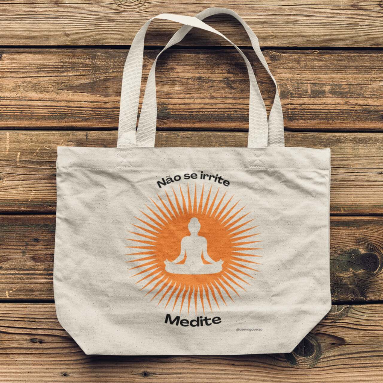 Ecobag de Yoga Meditação Solar - Laranja