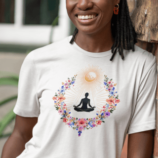 Nome do produto Camiseta Yoga - Primavera Interior