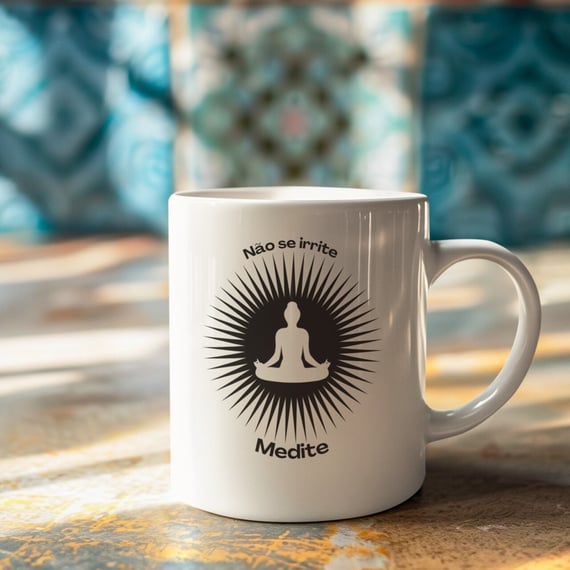 Caneca de Yoga Meditação Solar