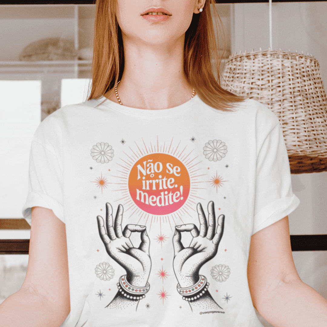 Nome do produto: Camiseta Yoga - Medite!