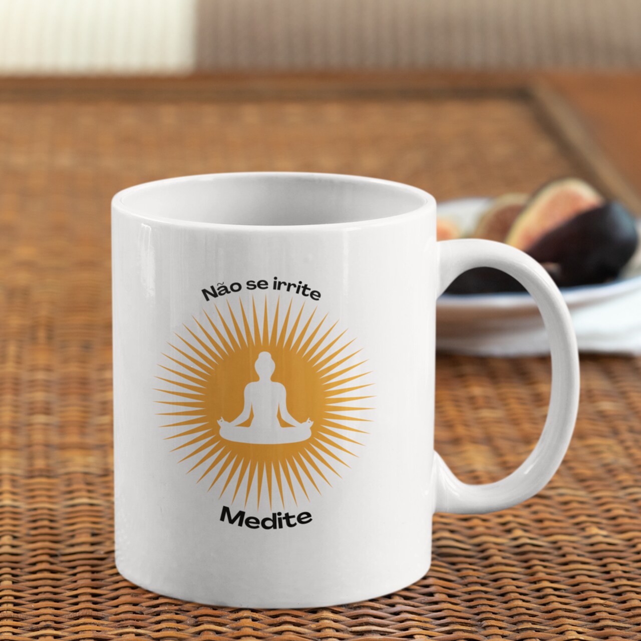 Caneca de Yoga Meditação Solar - Amarela