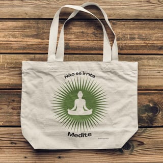 Ecobag de Yoga Meditação Solar - Verde