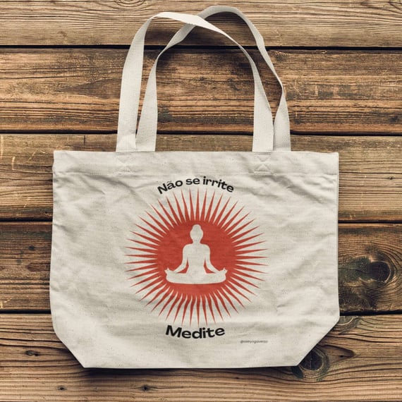 Ecobag de Yoga Meditação Solar - Vermelha