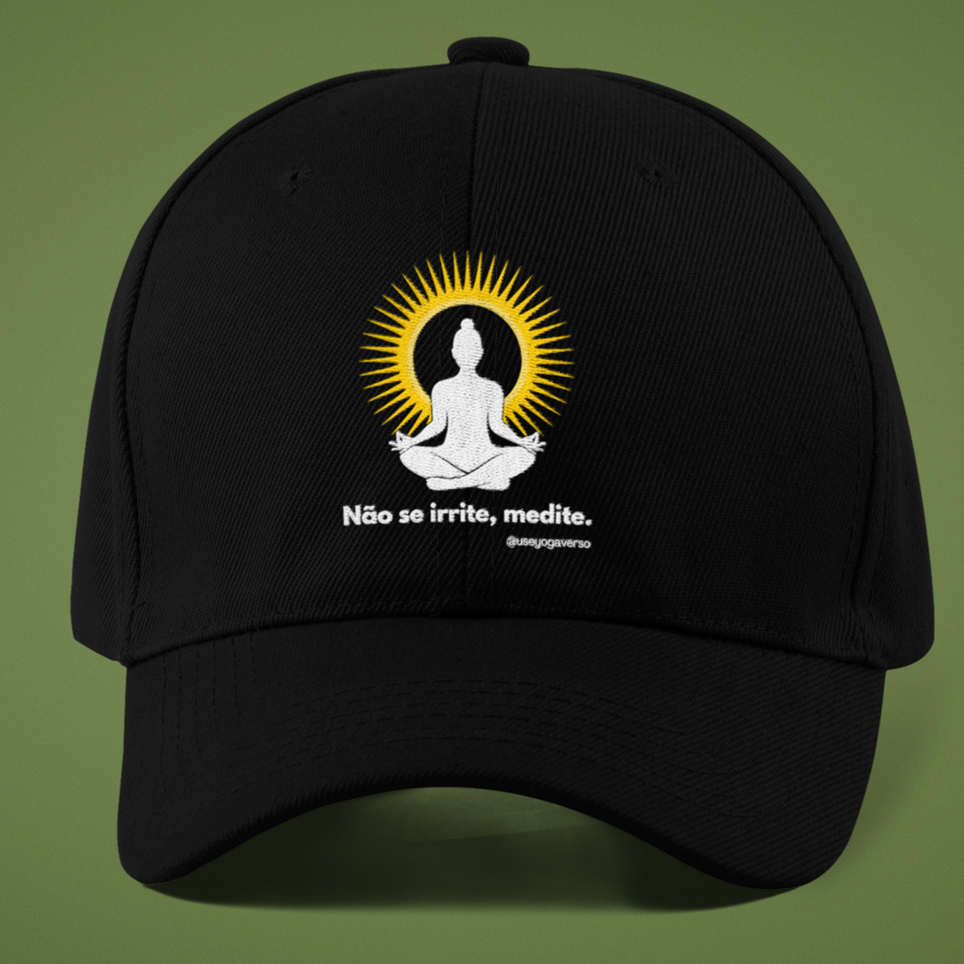 Nome do produto: Boné Yoga - Não se irrite, medite!
