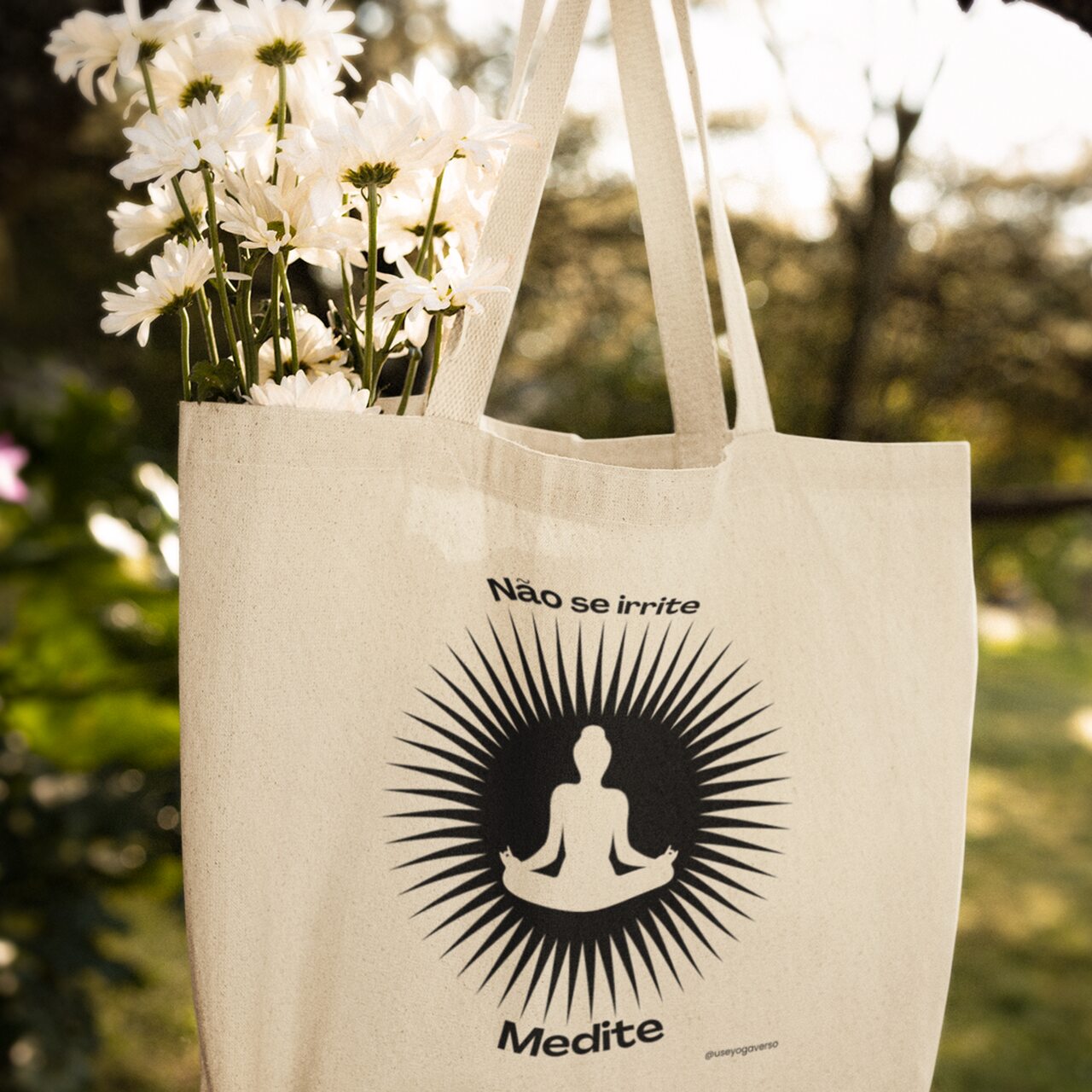 Ecobag de Yoga Meditação Solar