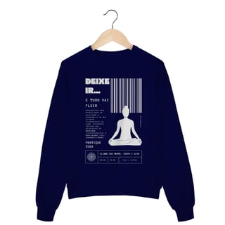 Nome do produto Moletom Yoga - Deixe Ir, Flua!