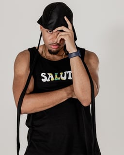 Nome do produto Salut Jamaica | Black | Tank Top